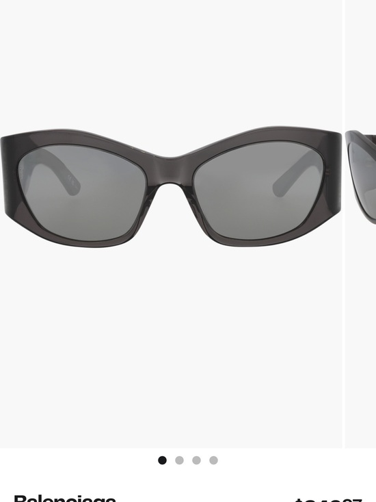 Balenciaga Oversized Logo Sunglasses – Black – Made in Italy – Complete Set